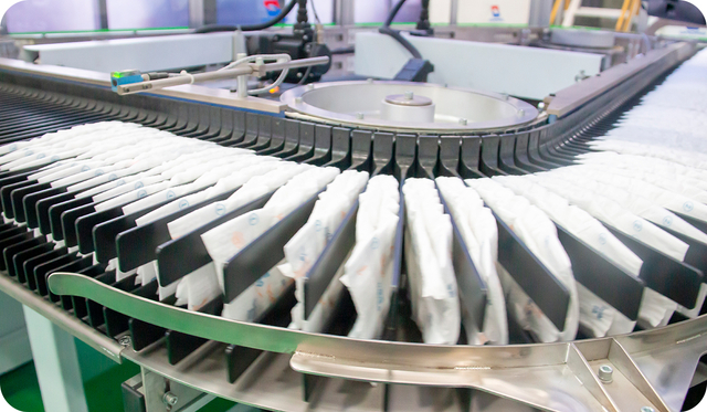 Línea de producción de pañales