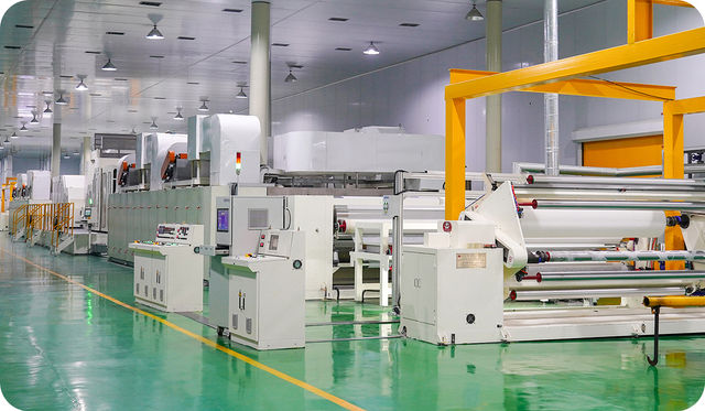 Línea de producción de no tejidos de aire caliente